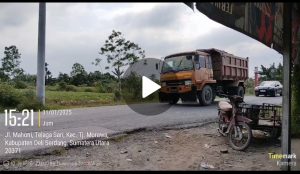 Gawat Bah..!!! Diduga PAPAM PTPN 2 Memberi Formalitas Berhentikan Galian C Ilegal di Jalan Mahoni ” Ada Apakah Ini…???