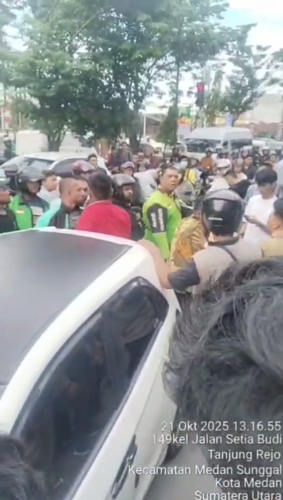 Gara Gara Ulah Oknum Polisi Bertugas di Polsek Sunggal Diduga Ganti Plat Mobil Brio, Pekerja Objek Jaminan Fidusia Kena Bogem Massa