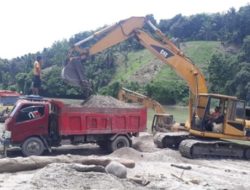 Diduga Tambang Pasir Desa Titi Besi Baru di Beckingi Oknum TNI