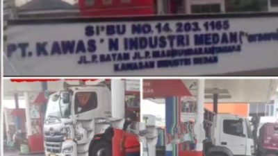 Gawat Kali Bah..!!! Disaat Kelangkaan BBM Solar Bersubsidi, SPBU 14.203.1165 KIM 2 Mabar Bekerjasama Dengan Mafia Langsiran Bermarga Sinaga