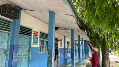 Makjang…!!! Bantuan Anggaran Dana Bos dari Pemerintah Pusat Dapat ” Diduga Plafon SMK PAB Klambir V Tak Terurus, Kemanakah Anggaran Dana Bos..??